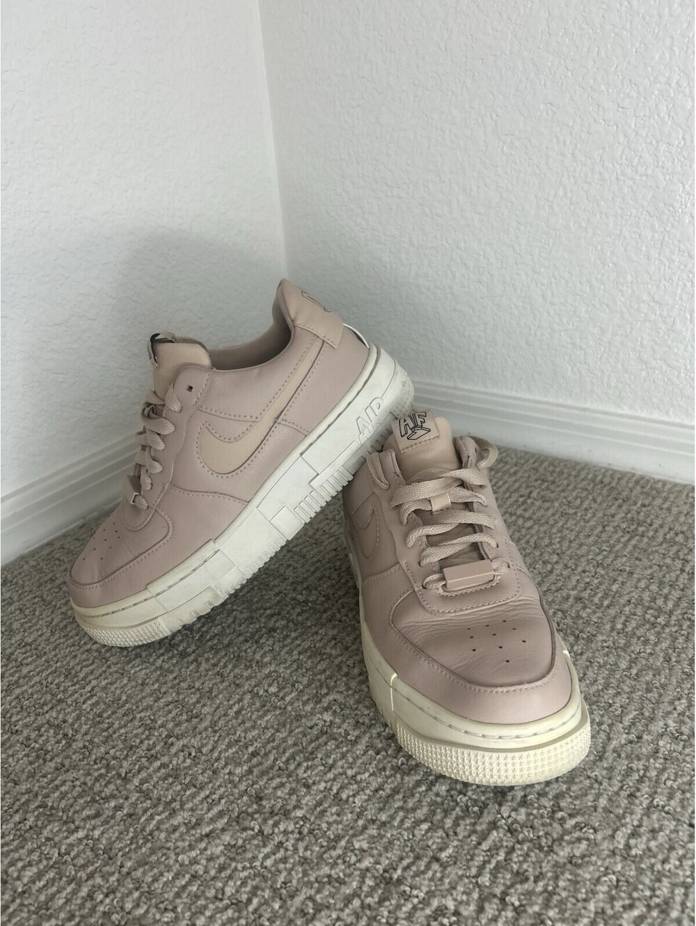 Nike AF1 Air Force 1 Pixel Particle Beige CK6649-200 Rose Pink Color Women’s 6